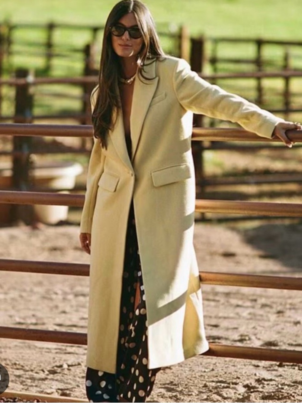 NWOT! Gianni Bini Yellow Single-Button Wool Pea Coat